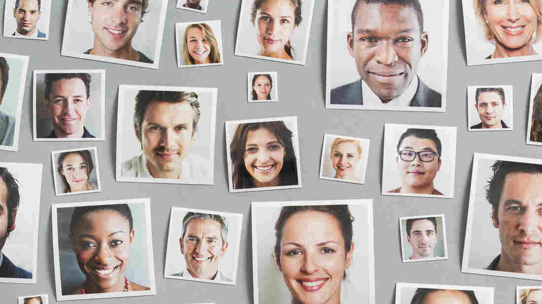 Portraits of people of a range of races and ages.
